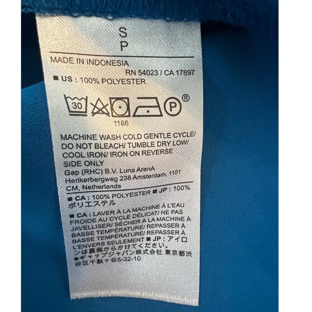 Banana Republic Tank/Shell, Small, Blue, Lightweight, Office, Sleeveless - Picture 5 of 8